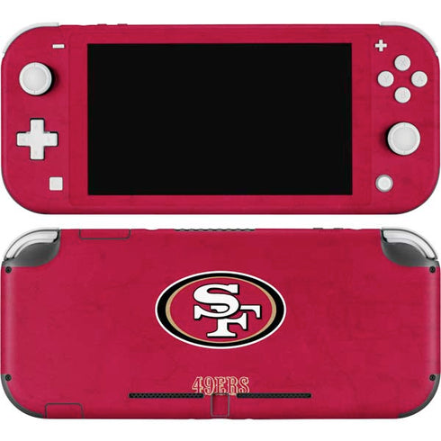 NFL San Francisco 49ers Distressed Nintendo Switch Lite Skin